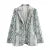 Autumn Free style Open Stitching Animal Snake Print BF Blazer Boyfriend Vintage Women Long Sleeve Suit Loose Female Coat