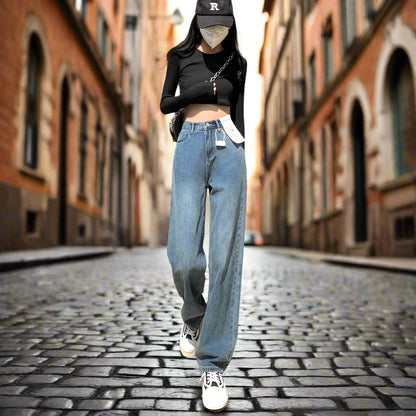 Vaqueros de cintura alta y pierna ancha para mujer | Ideales para cualquier temporada