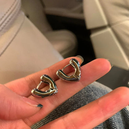 Lizakosht Fashion Square Imitation Pearl Earrings for Women Handmade Geometric Jewelry Gift