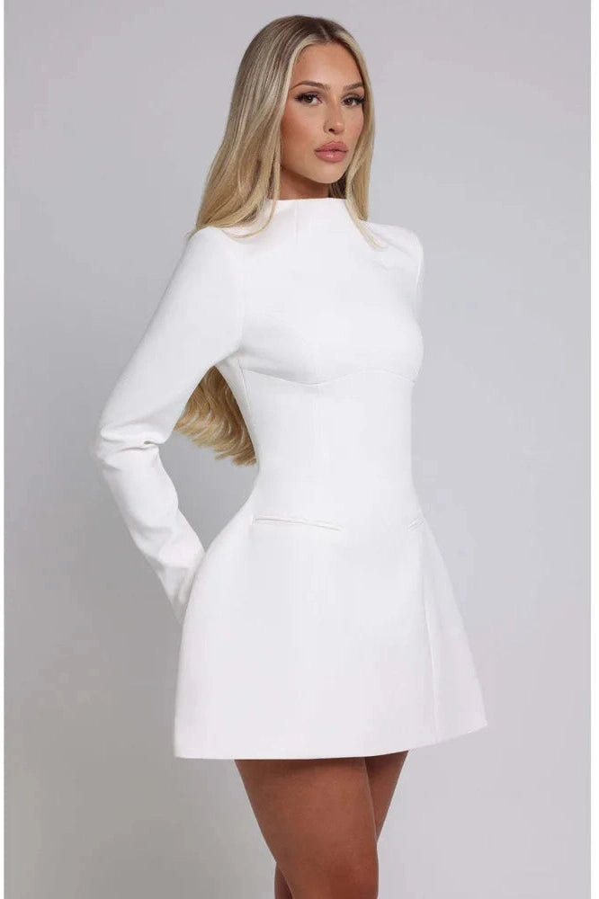 Elegant Slim Backless Bodycon Mini Dress