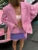 Fashion Luxury Suit Outwear For Women Lace-Up Patchwork Pocket Loose Long Sleeve Cardigan Streetwear Female Solid Coat New