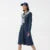 Denim Dress Women With Shawl  Mid-length Dress Workwear Style in Spring