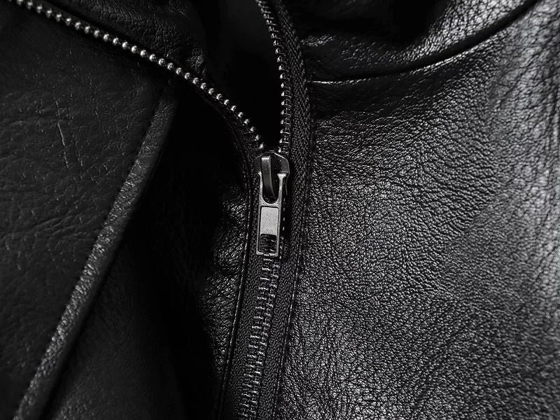 Office Style Faux Leather Jacket