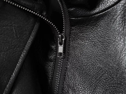 Office Style Faux Leather Jacket