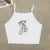Women’s T-shirt hot sell motorcycle and monogram print custom T-shirt baby tee