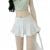 y2k Coquette Skirt Women Clothes White Lace Trim Low Rise Flowy A Line Short Skirts 2000s Fairycore Skirts Streetwear