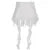 y2k Fairycore Skirt Women Clothing White Low Elastic Waist Irregular Ruffle Hem Skirt 2000s Party Skirts Streetwear