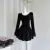Autumn Winter Sexy Elegant Knitted Dresses for Woman Y2K Harajuku Slim Sweater Dress New Solid Chic Mini Party Dress