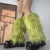 Luxury Shag Furry Faux Fur Leg Warmers Women Colorful Solid Gogo Fluffies Y2k Girls Fashion Cyber Hip Hop Legwarmers Bootcovers