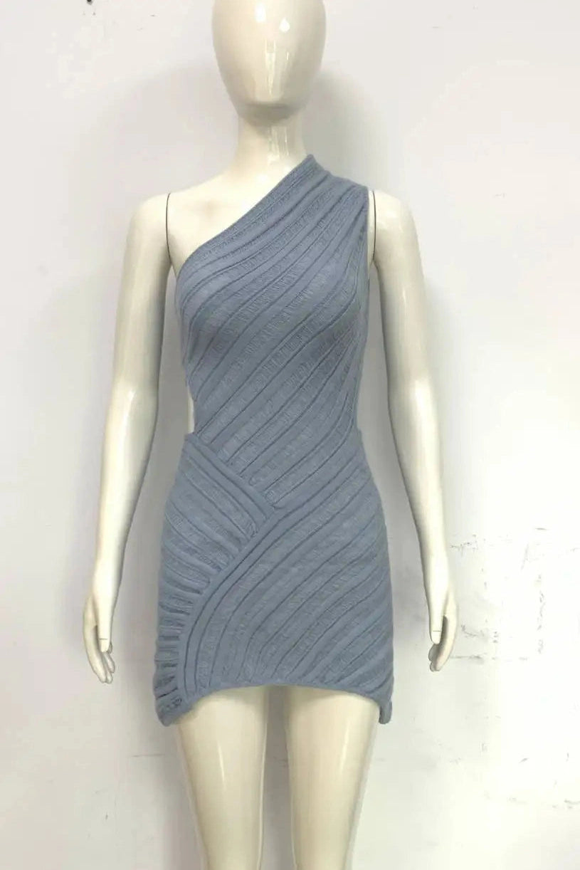 Bodycon Mini Dress with Hollow Out Detail