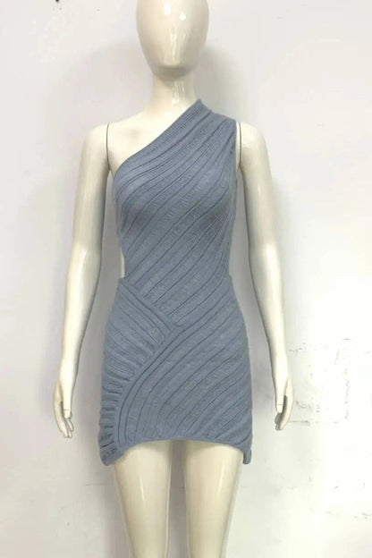 Bodycon Mini Dress with Hollow Out Detail