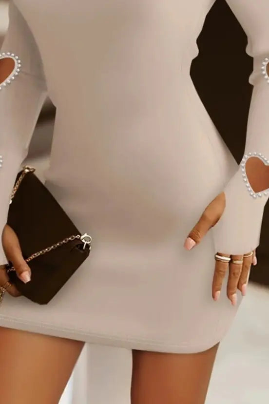 Hollow Heart Mini Dress