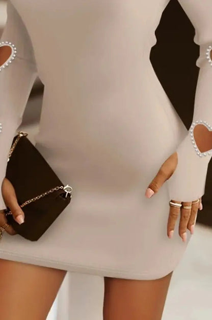 Hollow Heart Mini Dress