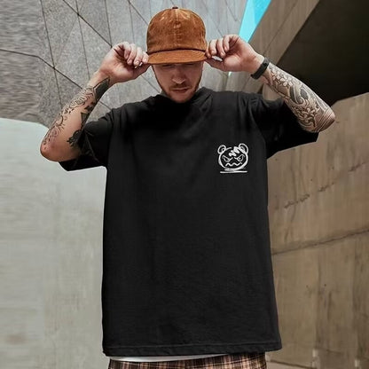 Casual Cotton T Shirt Loose T-shirts Breathable Y2k Tops Hippie Clothes Streetwear Harajuku Short Sleeve Tee FASHION