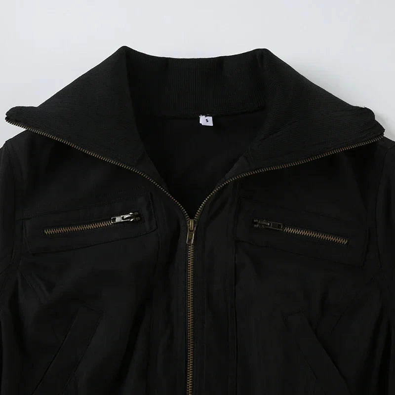 Turtleneck Slim Bomber Jacket