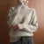 Autumn and Winter New Women’s Pullover Sweater Thickened Warmth Fashion Knitted Wool Sweater High Collar DF4845