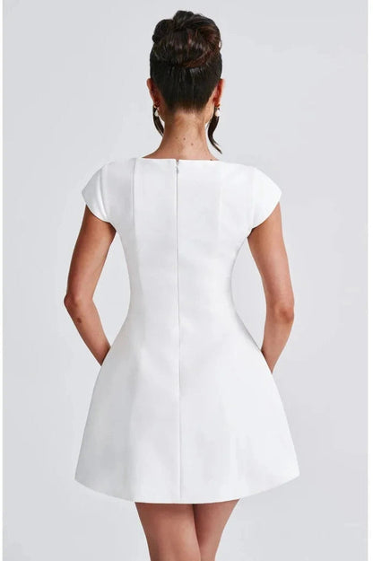 Sleeveless Zipper Bodycon Mini Dress