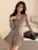 Autumn Y2K Knitted 2-piece Skirt Set Solid Single Breasted V-neck Cardigan Pleated Mini Skirt Korean Chic Suit Knitting Outfits