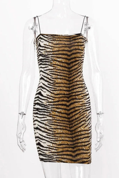 Slim Spaghetti Strap Bodycon Mini Dress