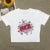 T shirt summer American print Spice Girl trend slim-fit short round neck short sleeve show midriff