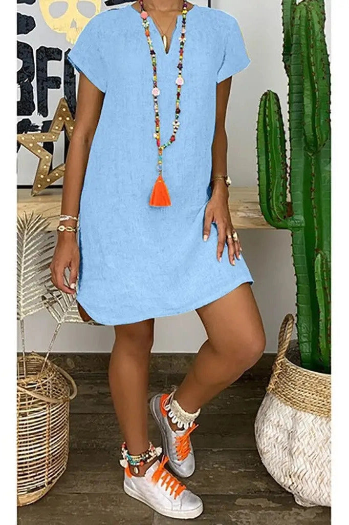 Elegant Loose Mini Dress