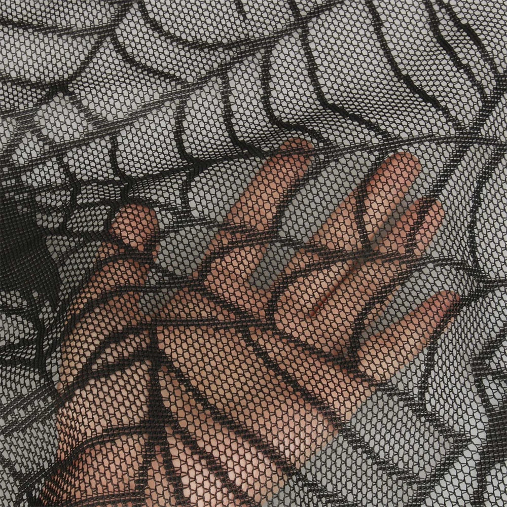 Gothic Bat Print Mesh Top