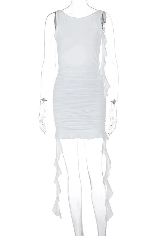 Elegant Backless Bodycon Mini Dress