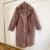 Luxury Winter Long Overcoats Women Oversized Lapel Belted Faux Rabbit Fur Coat Jacket Female Plus Size Outerwear Plush Fur Coats