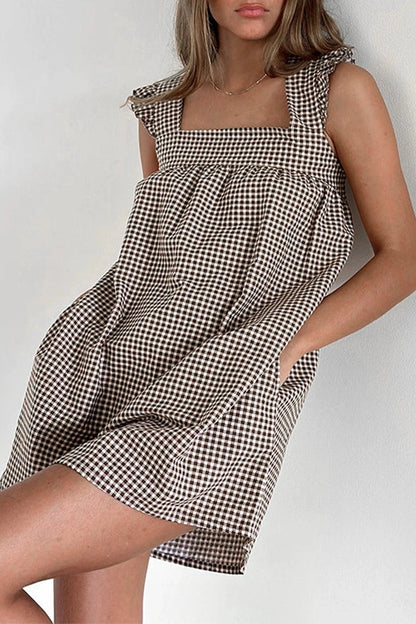 Stripe Sleeveless A-Line Mini Dress