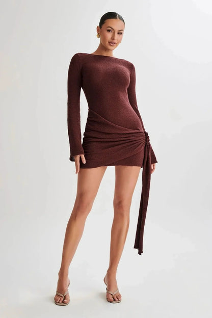 Backless Slim Fit Mini Dress