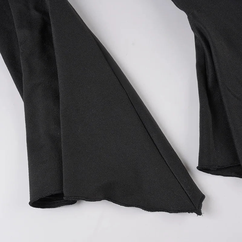 Shirred V-Neck Crop Blouse