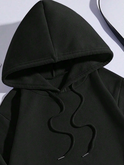 Dear Person Behind Me Letter Graphic Print Hoody Women’s Fashion Soft Sweatshirt Autumn Warm Fleece Hooded Casual Loose Tops