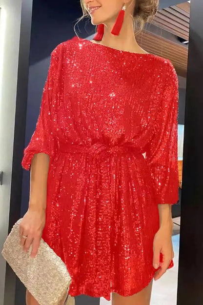 Sequin Vintage Mini Dress