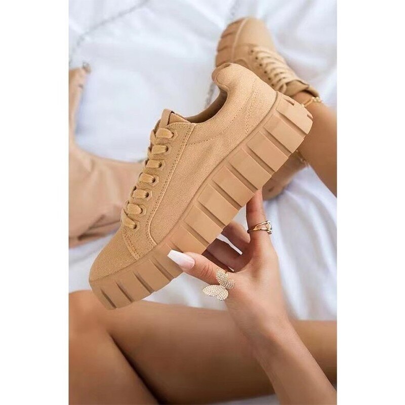 Women’s Casual Lace Up Platform Sneakers | Great for Casual Days
