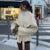 Elegant Woolen Long Sleeve Coat With Belt Women Loose Casual V-neck Solid Short Overcoat Autumn Vintage Lady Thick Warm Outwear