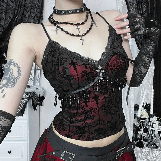 Vintage Beaded Crop Corset