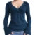 Y2K Cute Grunge Burgundy T-shirt 00s Vintage V Neck Long Sleeve Tees Chic Retro Women Milkmaid Tops Autumn Techwear Clothes