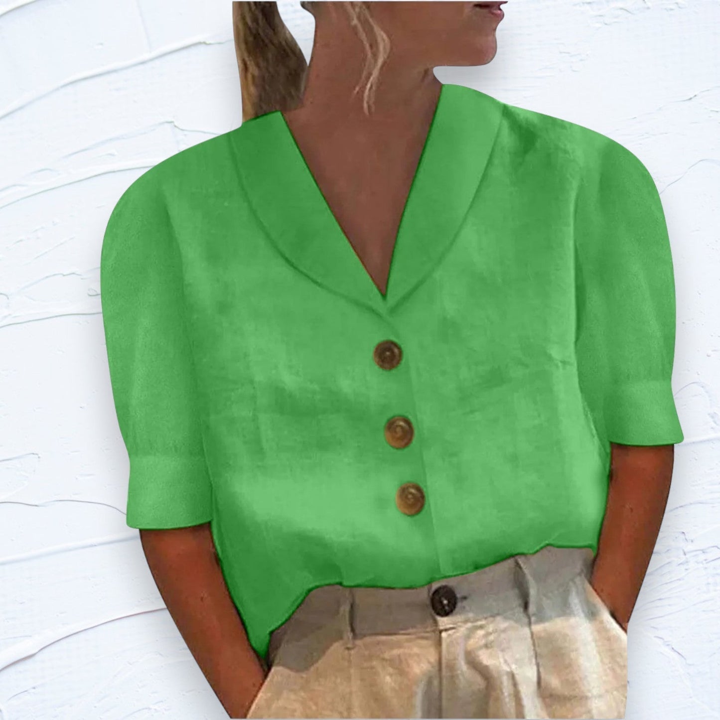 Joane - Camisa de mujer - Casual - Estilo formal ligero - Ideal para fiestas