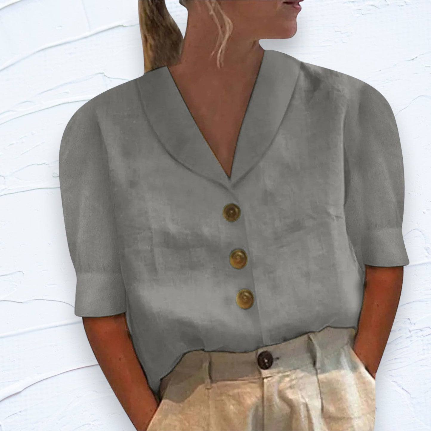 Joane - Camisa de mujer - Casual - Estilo formal ligero - Ideal para fiestas