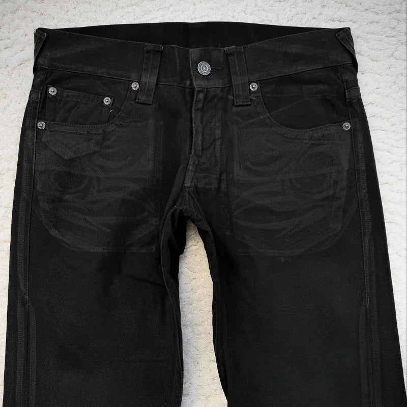 Gothic High Waist Slim Pants