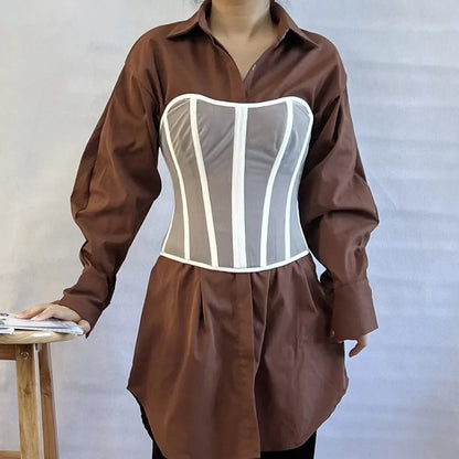 Sheer Mesh Corset