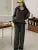Autumn Winter Women’s Knitted 2-piece Set Lapel Pullover Sweater Long Pants Korean Fashion Casual Female Clothing Knitwear New