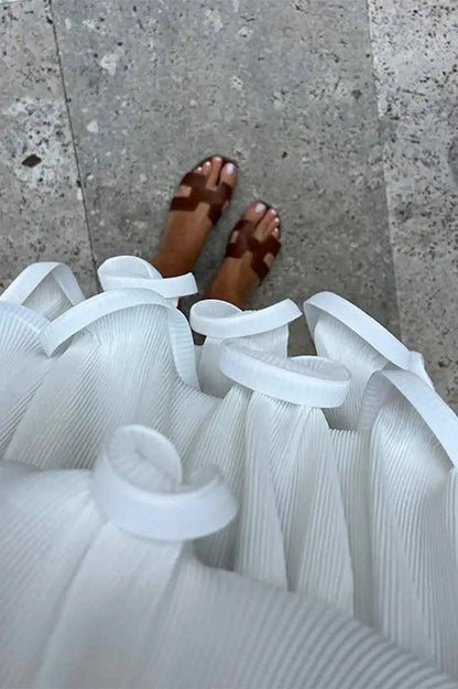 One-Shoulder Mini Dress with High Waist