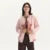 Coat Women Mid-Length Imitation Suede Loose Contrast Color Jacket Autumn Letter American Retro Star Baseball Coat