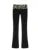 Patchwork Leopard Low Waist Y2K Flared Pants Women Slim Sexy Black Baddie Girl Streetwear Trousers