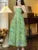 Summer New Floral Printed Spaghetti Strap Midi Dleevees for Women High Waist Holiday Style Korean Fashion One Piece Vestido