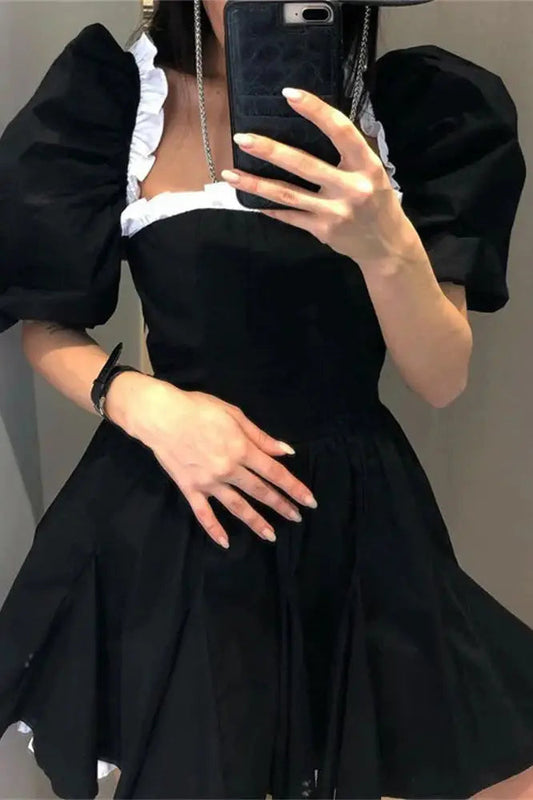 Ruffled Mini Dress