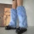 Luxury Shag Furry Faux Fur Leg Warmers Women Colorful Solid Gogo Fluffies Y2k Girls Fashion Cyber Hip Hop Legwarmers Bootcovers