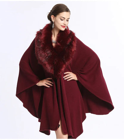 Loose Bat Sleeve Poncho Cloak