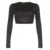 Solid Long Sleeve Crop Top Autumn Casual All Match Fitted T-shirt Basic Ladies Y2K O-neck Tee Sporty Minimalist